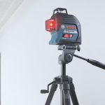 ⁦ميزان ليزر بوش 30 متر 3 خطوط لوحة تصويب ليزر Target Plate صيني BOSCH - GLL 3-80 Carrying Case 4 x (AA) Alkalines,Pouch⁩ - الصورة ⁦4⁩