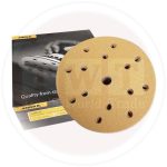 ⁦صنفرة سكوتش GOLD جولد 150 مم خشانة 320X15 ثقب اي بي تي موديل APT DW213932-⁩ - الصورة ⁦2⁩