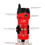 ⁦راوتر فريزة 650 وات 6 + 8 مم موديل APT INDUSTRIAL IN3301⁩ - الصورة ⁦2⁩