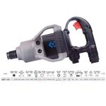 ⁦شنبور فك و ربط 1 بوصه بوز قصير مدمج - 6.7 كجم 2170 نيوتن كينج توني KING TONY 33871-160⁩ - الصورة ⁦2⁩