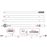 ⁦مفتاح عزم 1 بوصة هـ . د كينج توني صناعى 500 الي 2500 نيوتن KING TONY 34862-3FF⁩ - الصورة ⁦2⁩