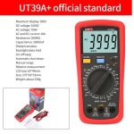 ⁦افوميتير ملتيميتر لقياس الفولت و الامبير والمقاومه 20 امبير 750V AC -1000V DC يوني تي موديل  UNI-T UT39A⁩ - الصورة ⁦2⁩