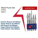 ⁦طقم سنابك و اجن 5 قطع متنوع كروم فناديوم  اي بي تي APT  AH3036750-5⁩ - الصورة ⁦2⁩