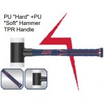 ⁦شاكوش ناحيتين بلاستيك يد فايبر 400 جرام  اي بي تي APT TPR AH5423041-040⁩ - الصورة ⁦3⁩