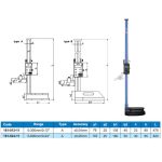 ⁦قدمه ارتفاعات ديجيتال اكيود 12 بوصة 300-0 مم دقة 0.01 مم ACCUD⁩ - الصورة ⁦2⁩