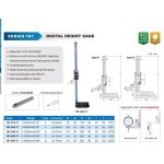 ⁦قدمه ارتفاعات ديجيتال اكيود 12 بوصة 300-0 مم دقة 0.01 مم ACCUD⁩ - الصورة ⁦3⁩
