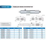 ⁦ميكرومتر داخلى انبوبي 100-125 مم اكيود دقة 0.01 مم ACCUD⁩ - الصورة ⁦2⁩