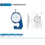 ⁦جهاز قياس تخانات ساعة 0/10 مم دقة 0.1 مم اكيود ACCUD⁩ - الصورة ⁦2⁩
