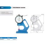 ⁦جهاز قياس تخانات ساعة بالقاعدة 10/0 مم دقة 0.01 مم اكيود ACCUD⁩ - الصورة ⁦2⁩