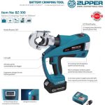 ⁦مكبس كابلات من 16-300 مم بالبطاريه ZUPPER  BZ300⁩ - الصورة ⁦2⁩