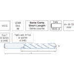⁦أنديميل 1 ريشة 5 مم ألمونيوم أسباني اكس 8مم- 60 مم ايزار  IZAR    R4412⁩ - الصورة ⁦4⁩