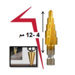 بنطة حدادي 4-12 مم مرحلية مدرجة تيتانيوم لحديد فقط  اي بي تي صينيAPT