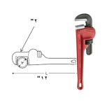 ⁦مفتاح استلسون  خدمة شاقة  12 بوصة سوبر ايجو أسبانى موديل  SUPER-EGO 102120000⁩ - الصورة ⁦4⁩