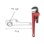 ⁦مفتاح استلسون خدمة شاقة 18 بوصة سوبر ايجو أسبانى موديل SUPER-EGO 102180000⁩ - الصورة ⁦4⁩