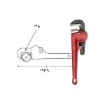 ⁦مفتاح انجليزي استلسون خدمة شاقة 36 بوصة سوبر ايجو أسبانى موديل  SUPER-EGO 102360000⁩ - الصورة ⁦4⁩