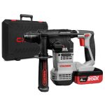 شاكوش كراون بطاريه تخريم وتكسير 4 امبير 20 فولت 2بطارية شنطة بلاستيك موديل  CROWN - CT28001HX-4