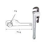 ⁦مفتاح انجليزي استلسون ألـمنـيــوم خدمة شاقة 14 بوصه سوبر ايجو أسبانى موديل  SUPER-EGO 104140000⁩ - الصورة ⁦3⁩