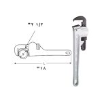 ⁦مفتاح استلسون ألـمنـيــوم  18 بوصة خدمة شاقة سوبر ايجو  أسبانى موديل SUPER-EGO 104180000⁩ - الصورة ⁦3⁩