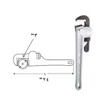 ⁦مفتاح استلسون ألـمنـيــوم خدمة شاقة 24 بوصة سوبر ايجو أسبانى موديل  SUPER-EGO 104240000⁩ - الصورة ⁦3⁩