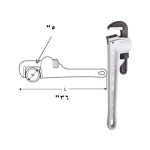 ⁦مفتاح استلسون ألـمنـيــوم خدمة شاقة 36 بوصة سوبر ايجو أسبانى موديل SUPER-EGO 104360000⁩ - الصورة ⁦3⁩
