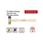 ⁦شاكوش ناحية كاوتش ناحية بلاستيك يد خشب 300 جرام اي بي تي APT AH522204-300⁩ - الصورة ⁦2⁩