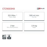 ⁦رشاش كراون 7.5 لتر بطاريه 20 فولت بدون شاحن وبدون بطاريه موديل CROWN - CT29003HX⁩ - الصورة ⁦2⁩