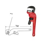 ⁦مفتاح إستلسون خدمة شاقة  زاوية 14 بوصة سوبر ايجو  أسباني SUPER-EGO 112140000⁩ - الصورة ⁦3⁩