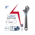 ⁦مفتاح فرنسـاوى هيفي ديوتي 8 بوصه 0-25مم أي بى تى موديل APT DW15180-200⁩ - الصورة ⁦2⁩