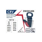 ⁦طقم مفتاح مشرشر زاوية 12 قطعه كروم فانديوم أي بى تى - APT DW201406⁩ - الصورة ⁦2⁩