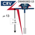 ⁦مفتاح بيبه حرف تي 13 مم أي بى تى موديل   APT DW491802-13⁩ - الصورة ⁦2⁩