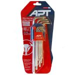 طقـم ألـن نجمة مخروم أكثر طولا 9 قطع موديل T10-50 اي بي تي - (S2) APT