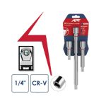 ⁦طقم 3 وصلة متحركة 3 و 6 و 10 بوصه مربع1/4 بوصه اي بى تى موديل APT CR-V 143003J⁩ - الصورة ⁦2⁩