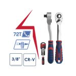 ⁦مفتاح سيستيم راتشـة مربع 3/8 بوصه 72 سنة أي بى تى موديل APT CR-V 388038W⁩ - الصورة ⁦2⁩