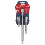 طقم 3 وصلة 3 و 5 و 10 بوصه مربع 1/2 بوصه أي بى تى - موديل APT M123003J 5 CR-V