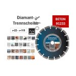 صنية ديوي الماظ خرسانة مسلح وجرانيت جاف ألمانى مقاس 4.5 بوصة  115-22 مم DIEWE  BETON 91233