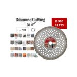 ⁦صنية ديوي الماظ مفرغه تربو مقاس 4.5 بوصة  ( رخام - جرانيت - خرسانه مسلح - طوب احمر ) 115 مم DIEWED 960 81133⁩ - الصورة ⁦2⁩