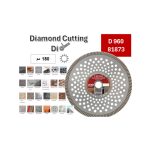 ⁦صنية ديوي الماظ مفرغه تربو مقاس 7.25 بوصة ( رخام - جرانيت - خرسانه مسلح - طوب احمر ) 180 مم DIEWE D 960 81873⁩ - الصورة ⁦2⁩