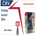 ⁦علبة 20 سن مفك صليبة اتجاه واحد 25مم - PH0 اي بي تي موديل APT - AH1020100020⁩ - الصورة ⁦3⁩