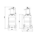 ⁦طلمبة سحب زيت من الموتور ساموا أسباني مقاس 100 لتر + زجاجة 10 لتر موديل SAMOA -372100⁩ - الصورة ⁦5⁩