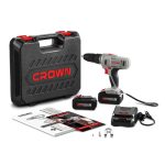 ⁦شنيور فك وربط بطاريه كراون 24 فولت 2 امبير 13 مم 50 نيوتن شنطة بلاستيك موديل CROWN - CT21074LH⁩ - الصورة ⁦4⁩