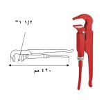 ⁦مفتاح سويدي عدل 1.5 بوصة سوبر ايجو موديل   SUPER-EGO 141150000⁩ - الصورة ⁦4⁩