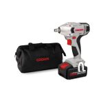 ⁦شنيور فك وربط بطاريه كراون  1/2 بوصه 18 فولت 4 امبير 280 نيوتن شنطة بلاستيك موديل CROWN - CT22016L-4TB⁩ - الصورة ⁦2⁩