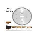 ⁦صينية فيديا خشب أبلاكاش/حبيبى 14 بوصة 30 مم 108 سن موديل 281.108.14M ايطالي CMT⁩ - الصورة ⁦3⁩