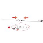 ⁦مفتاح عزم 1 بوصة هـ . د كينج توني صناعى 500 الي 2500 نيوتن KING TONY 34862-3FF⁩ - الصورة ⁦3⁩