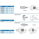 ⁦وصلات تلامس ساعة شنكار كروية سن كربيد اكيود  12.1 مم ACCUD⁩ - الصورة ⁦2⁩