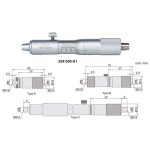 ⁦ميكرومتر داخلى انبوبي 100-125 مم اكيود دقة 0.01 مم ACCUD⁩ - الصورة ⁦3⁩