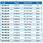 ⁦ميكرومتر قياس اعماق 300/0 مم قاعدة 101.5 * 17 مم دقة 0.01 مم ACCUD⁩ - الصورة ⁦4⁩