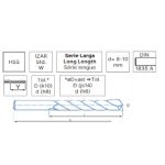 ⁦أنديميل 1ريشة 6مم ألمونيوم أسباني اكس 8مم- 90 مم  ايزار  IZAR   R4414⁩ - الصورة ⁦2⁩