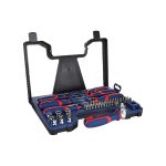 طقم مفكات + مفك راس مفصلية سنون+لقم 51 قطعة اي بي تي موديل APT  AH148078-51