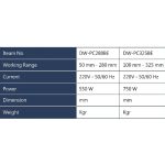 ⁦ماكينة قطع مواسير حديد اي بي تي  من 50 الى 280 مم 550 وات 1 فاز موديل APT DW-PC280BE⁩ - الصورة ⁦2⁩